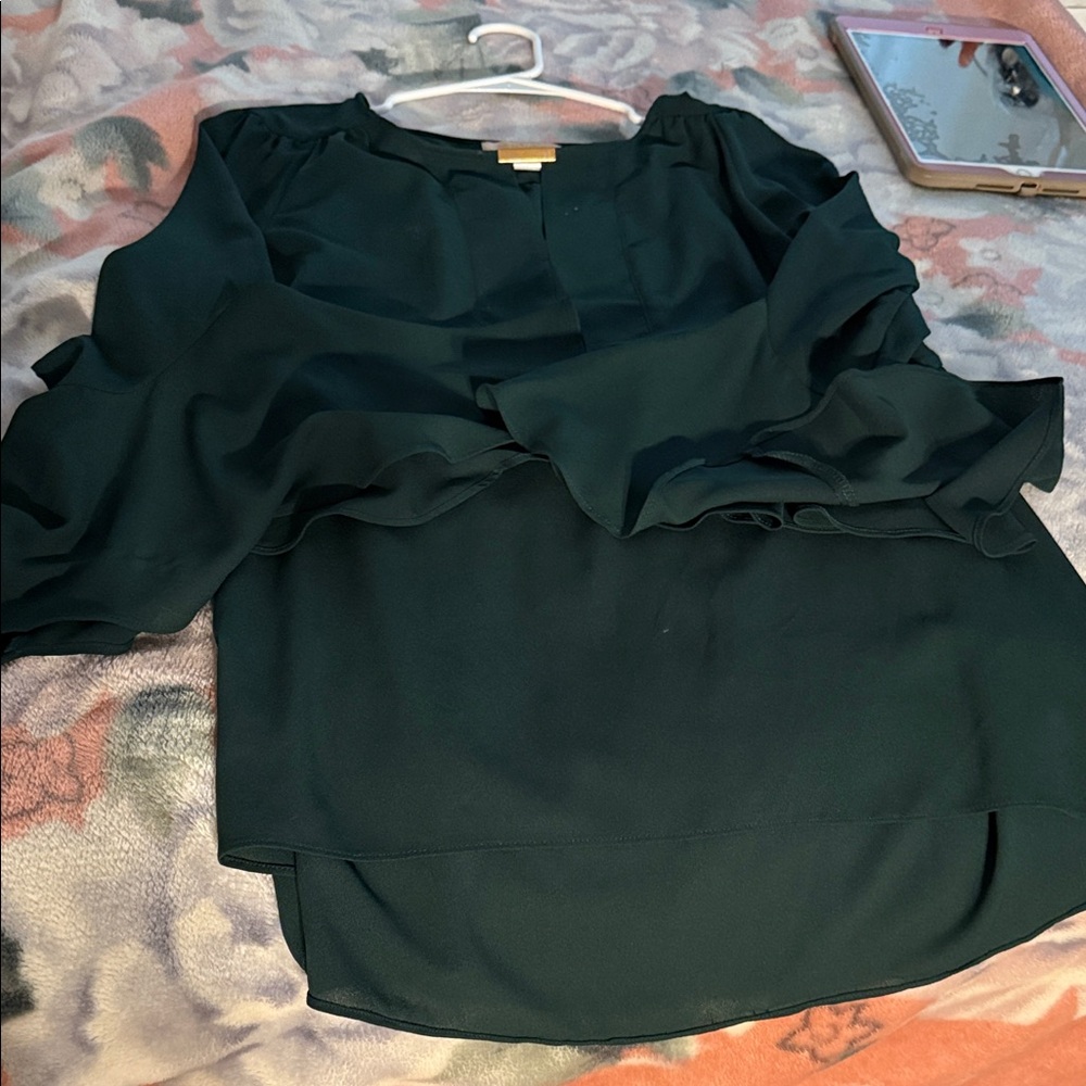Gibson Latimer Deep Green Blouse